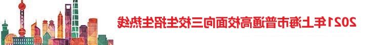 2021年上海市普通高校面向三校生招生热线